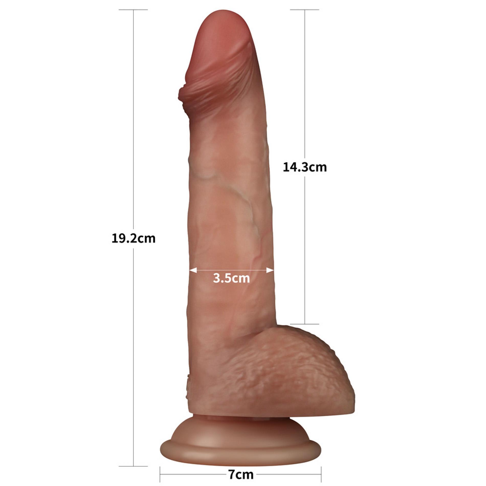 Silikoninis realistiškas dildo 19 cm - Image 2