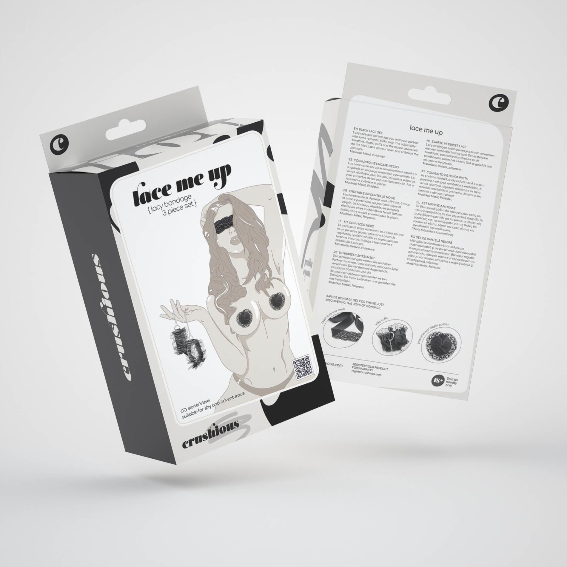 LACE ME UP BLACK LACE SET CRUSHIOUS – apatinio trikotažo komplektas - Image 7