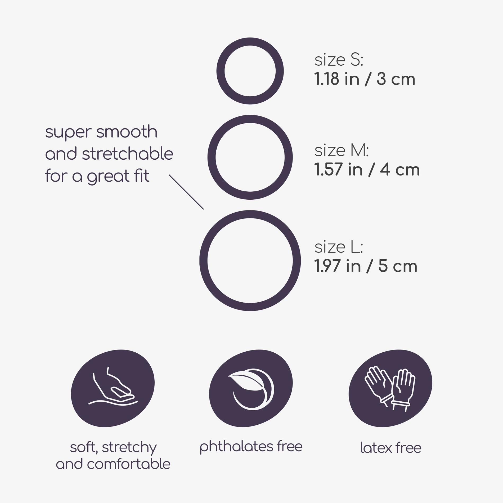 Silikoninis penio žiedų rinkinys Crushious - Image 8