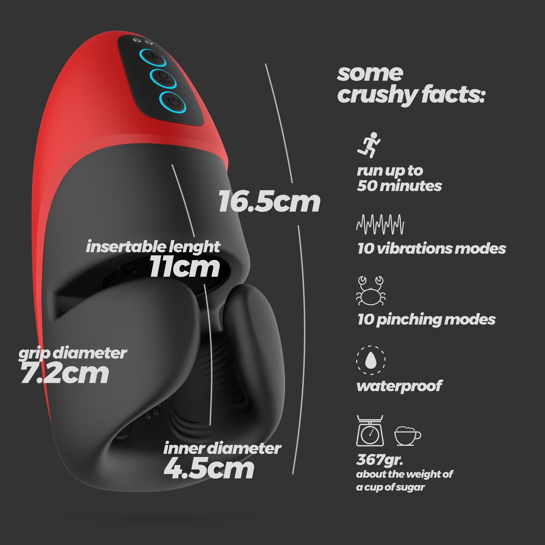 Crushious Pancho Rechargeable Masturbator - Image 7