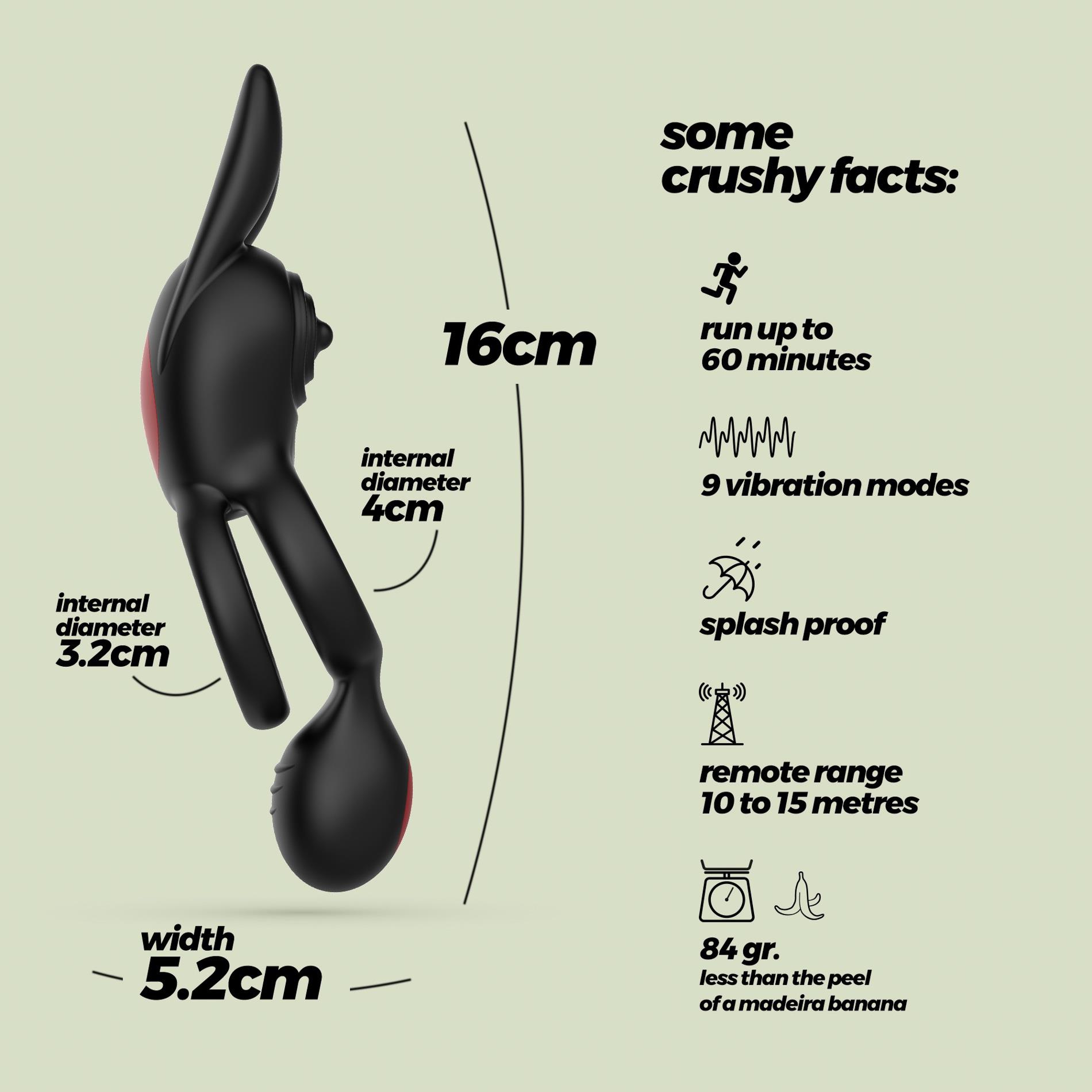 Crushious Dingo Double Vibrating Ring - Image 6