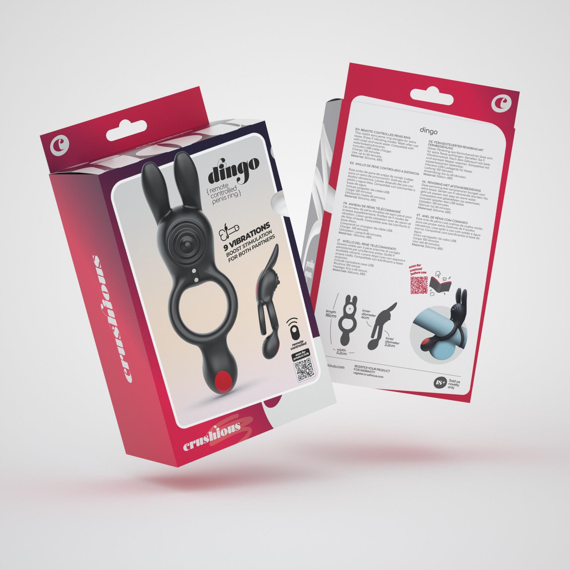 Crushious Dingo Double Vibrating Ring - Image 7