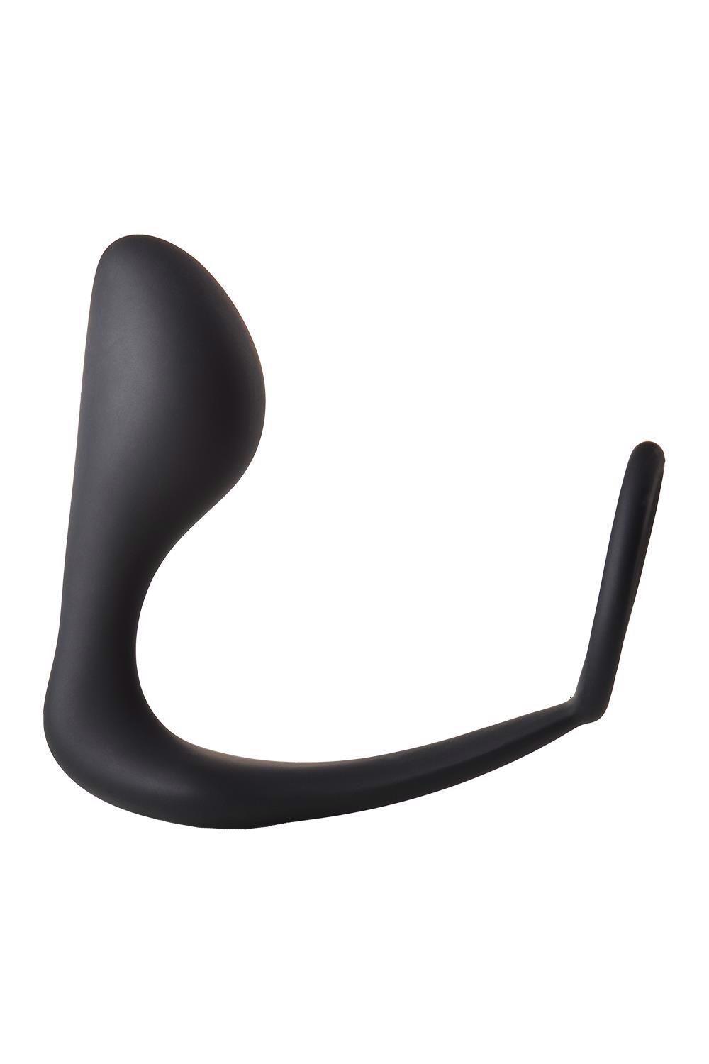 Analinis kamštis su penio žiedu FantASStic (Juodas) - Image 3