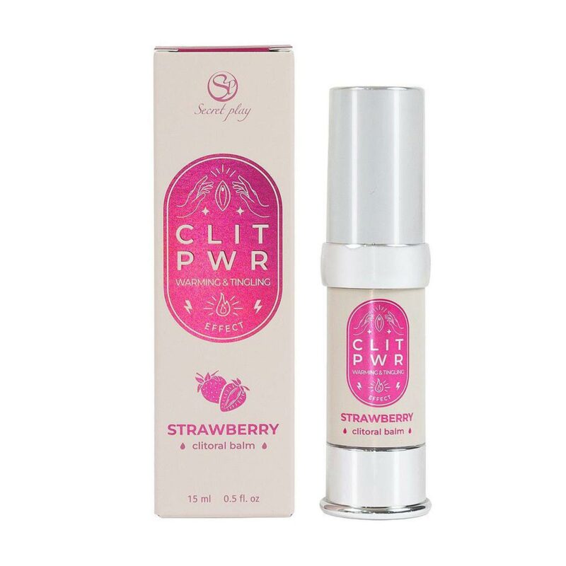 Klitorio balzamas CLIT PWR - Strawberry (15 ml)