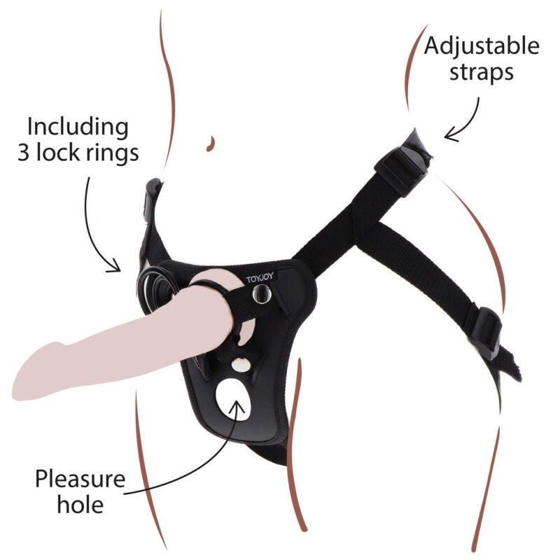 Strap-On Pleasure Harness – malonumo diržai (Juodi)