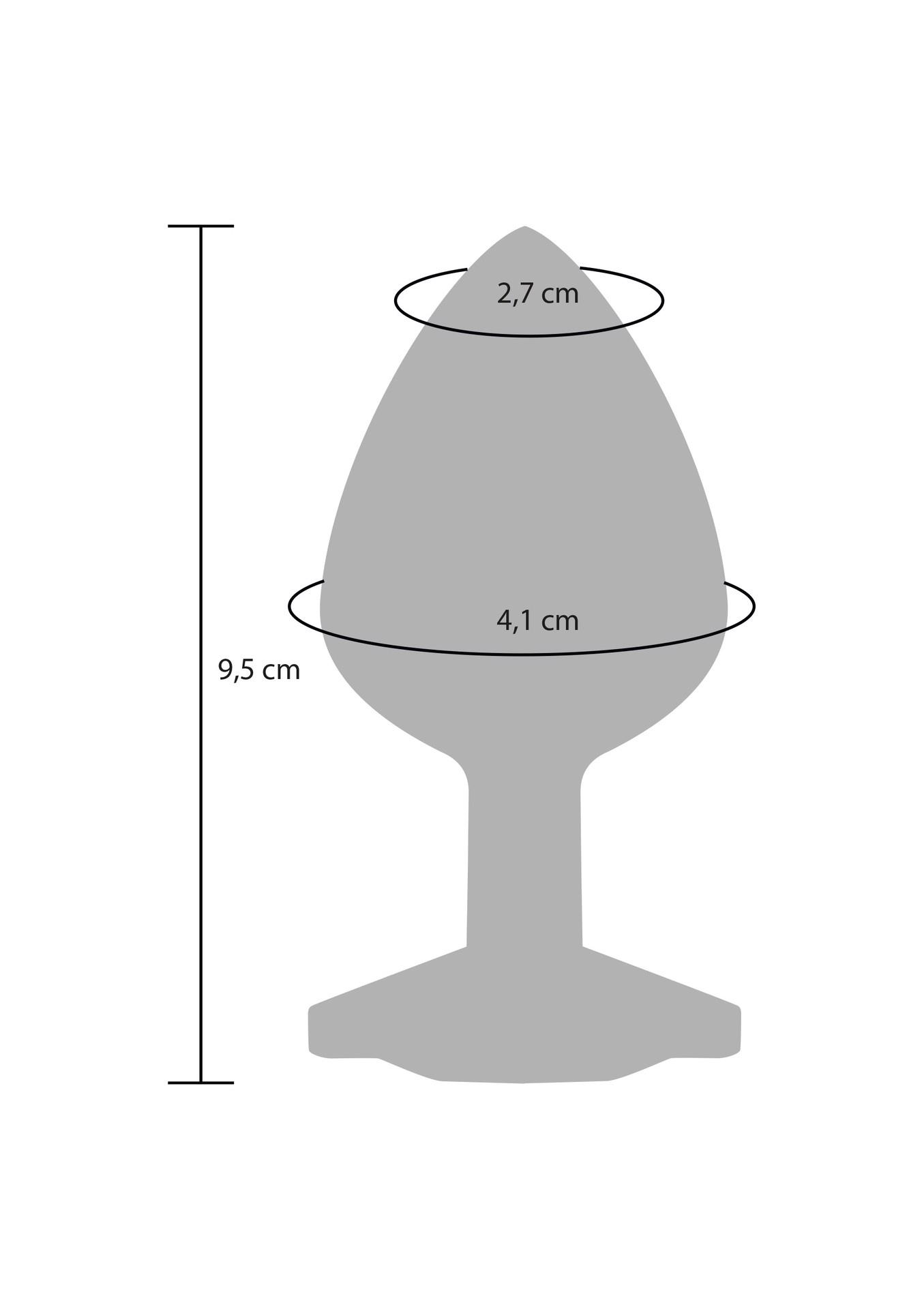 Rainbow Booty Jewel – analinis kamštis su kristalu (Large) - Image 5