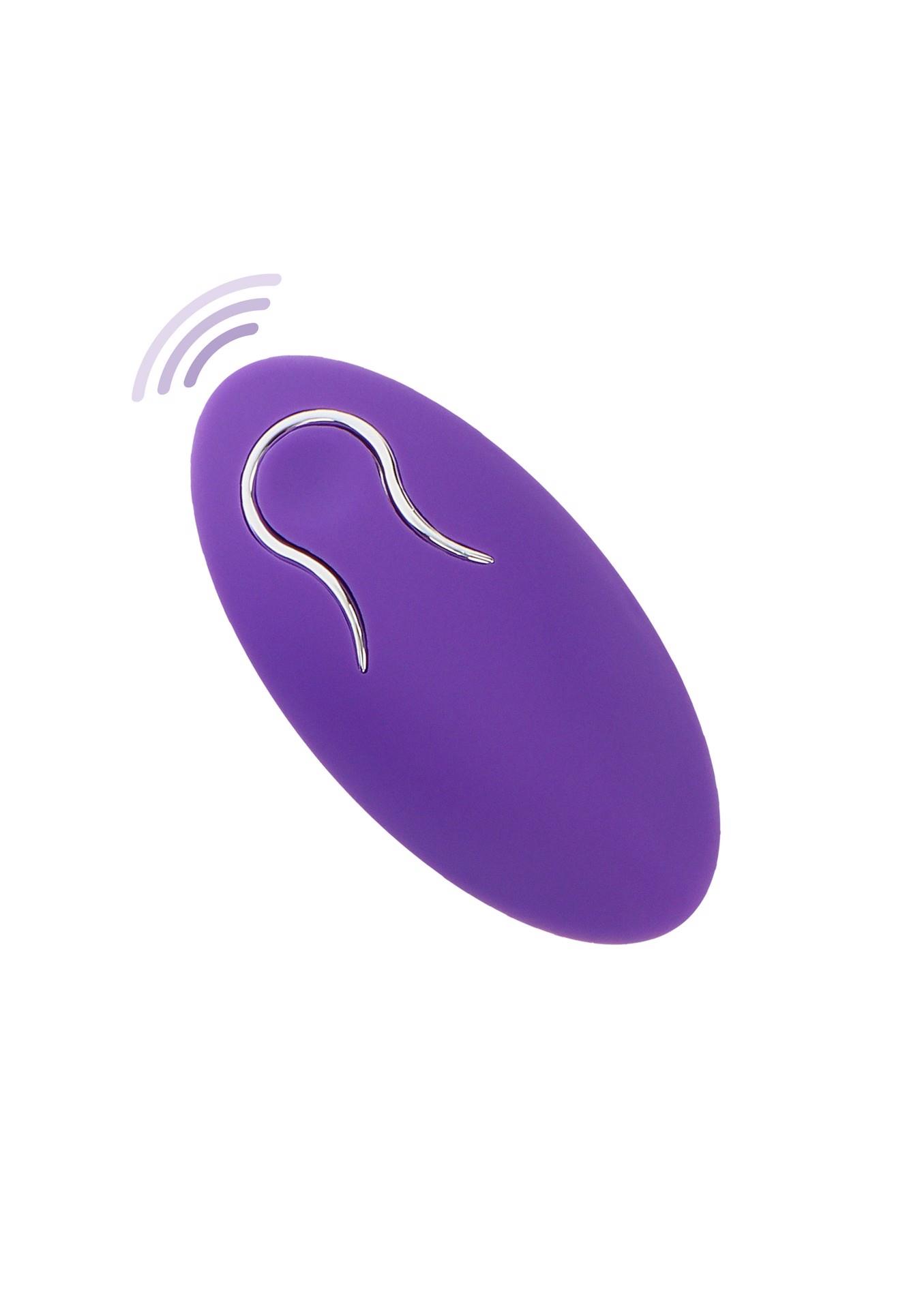 Tease & Arouse C-Ring – vibruojantis žiedas (purpurinis) - Image 6