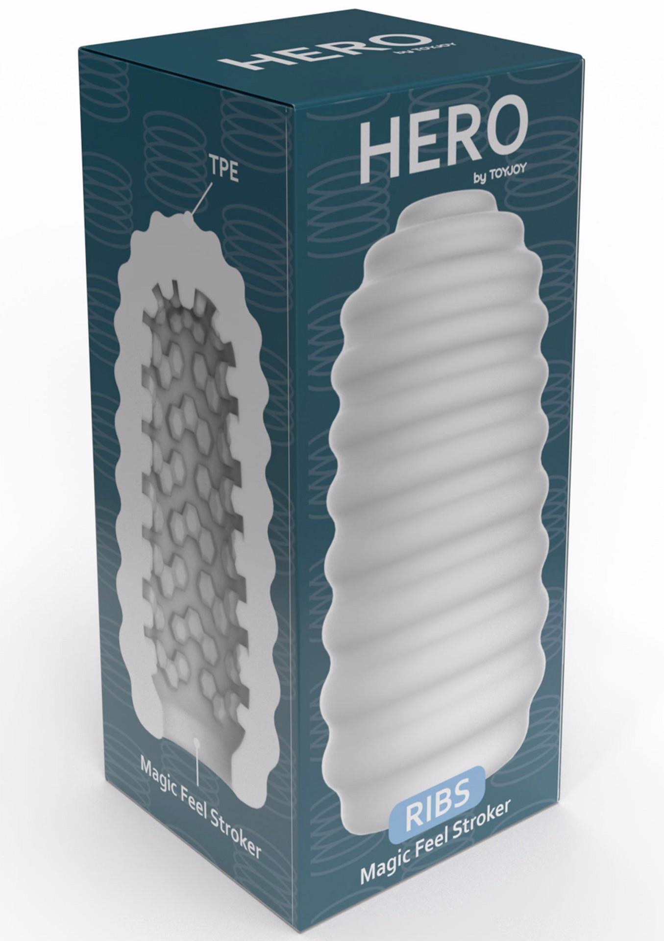 Medium Masturbator Ribs – masturbatorius su briaunomis (baltas) - Image 6