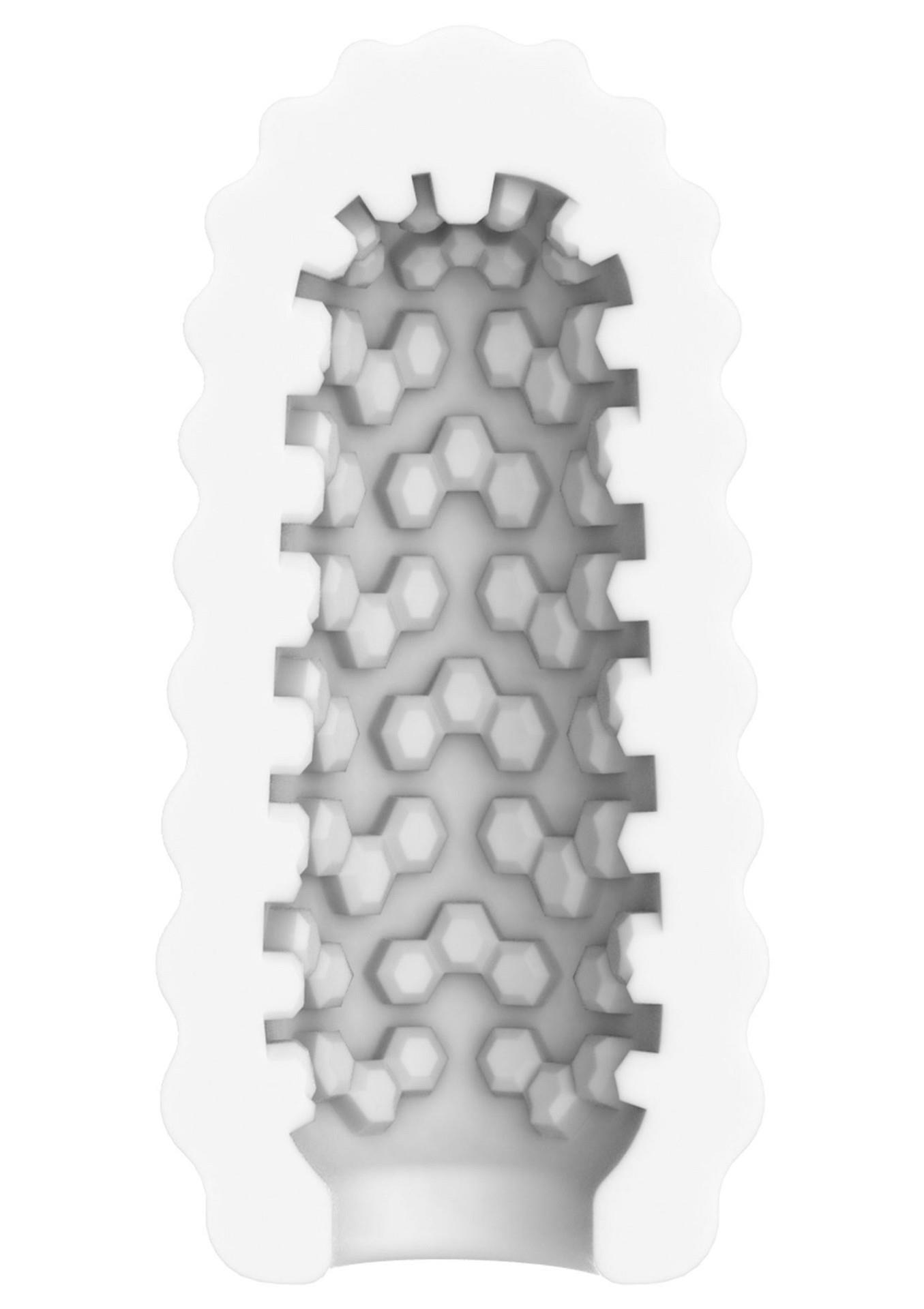 Medium Masturbator Ribs – masturbatorius su briaunomis (baltas) - Image 4