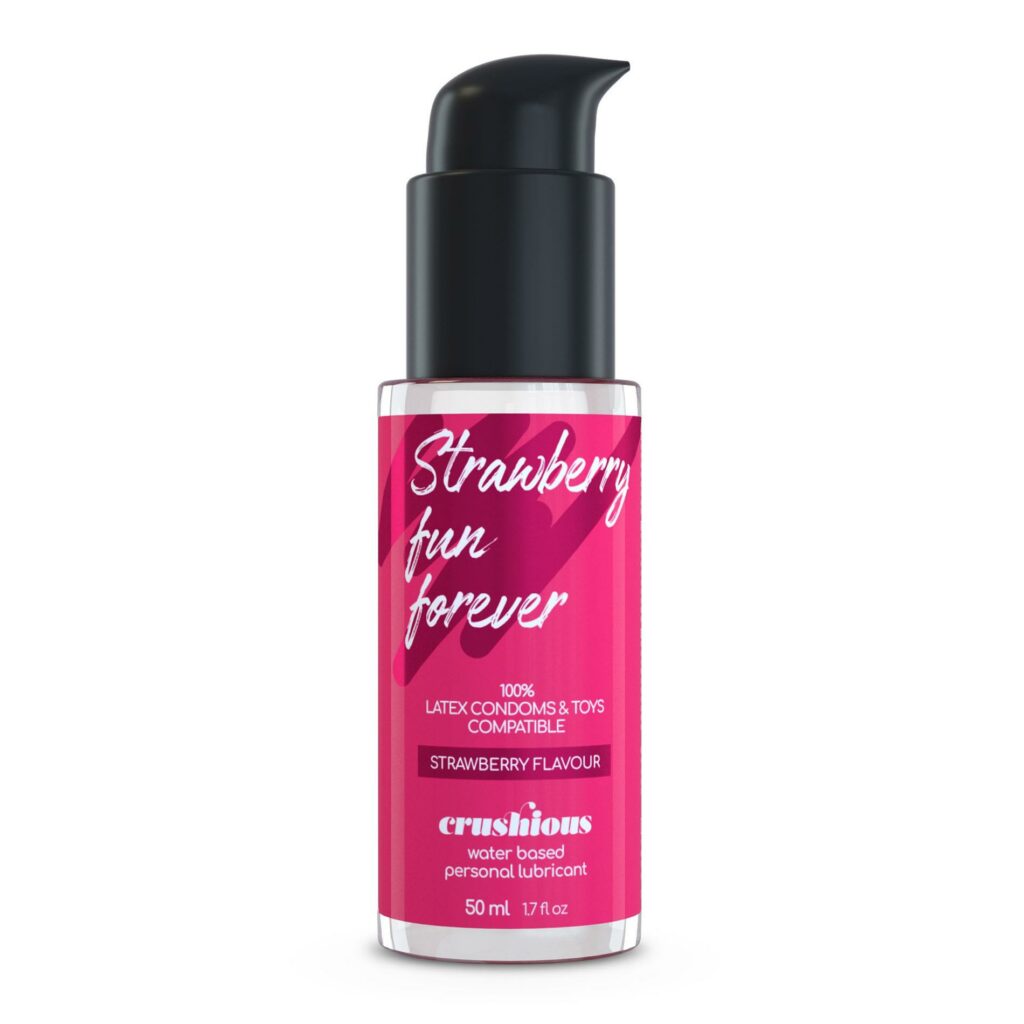 Crushious – prabangus braškių skonio lubrikantas (50 ml)