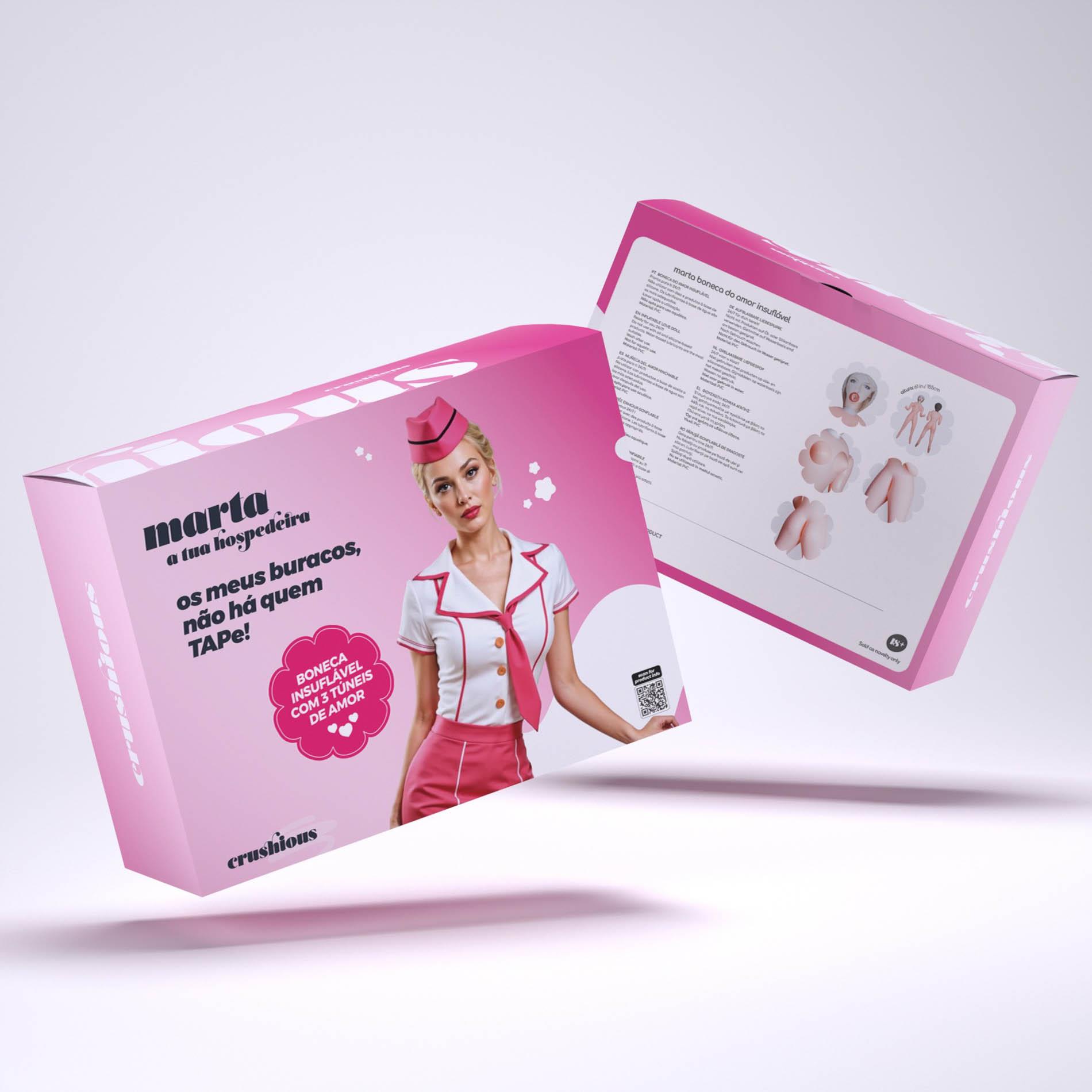 Crushious – pripučiama lėlė Marta The Stewardess Blonde - Image 8