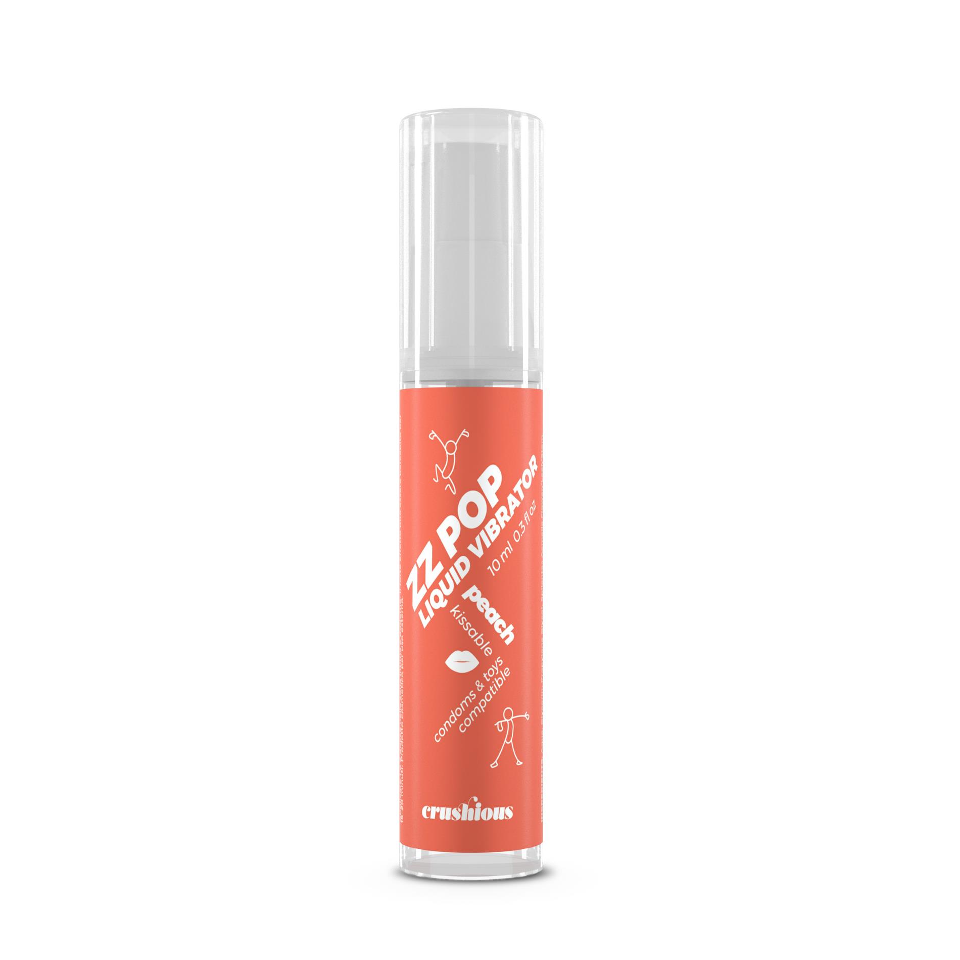 Crushious ZZ Pop – skystas stimuliatorius (persikų aromatas, 10 ml) - Image 2