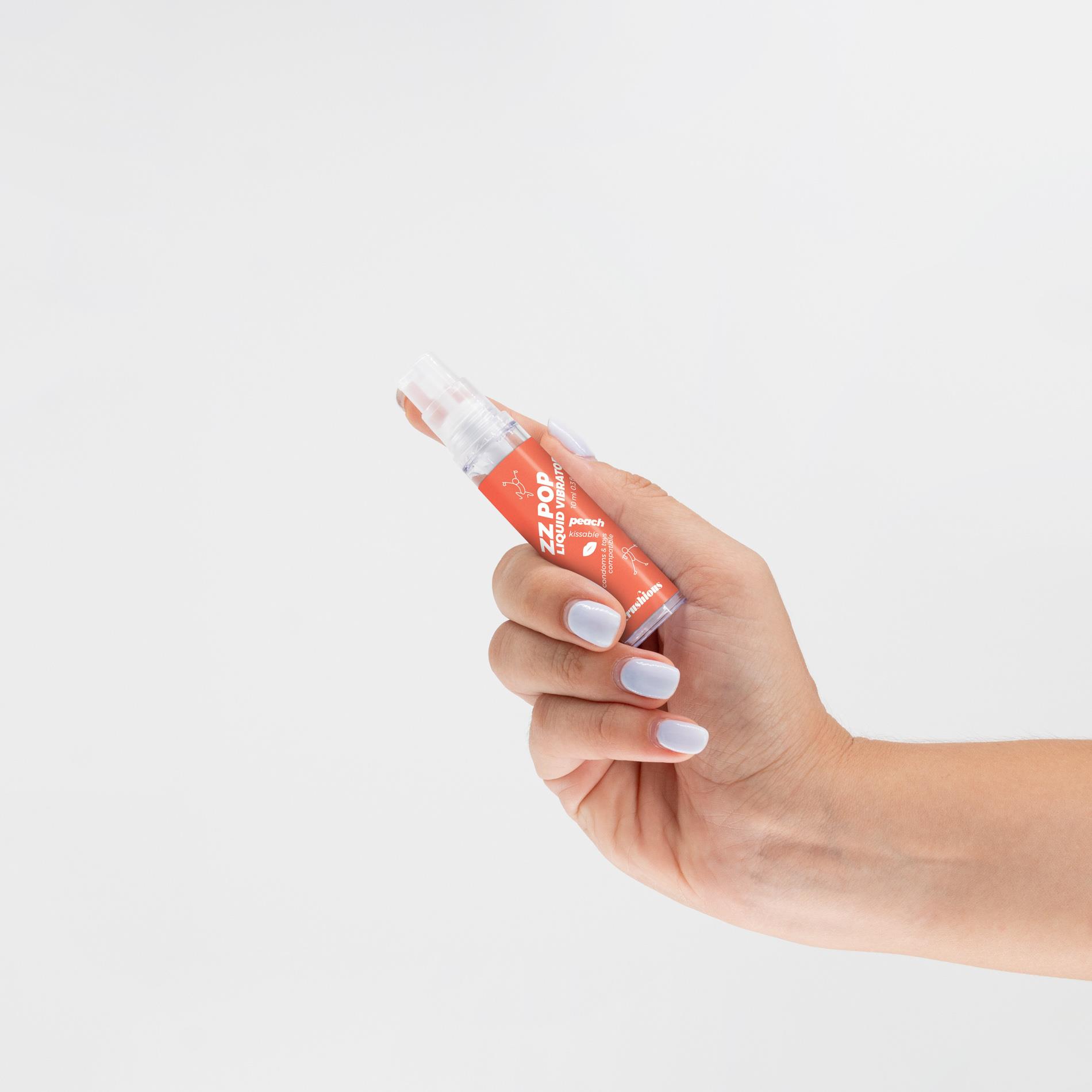 Crushious ZZ Pop – skystas stimuliatorius (persikų aromatas, 10 ml) - Image 3