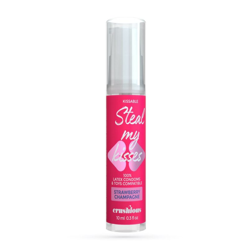 Crushious – prabangus braškių ir šampano skonio lubrikantas (10 ml)