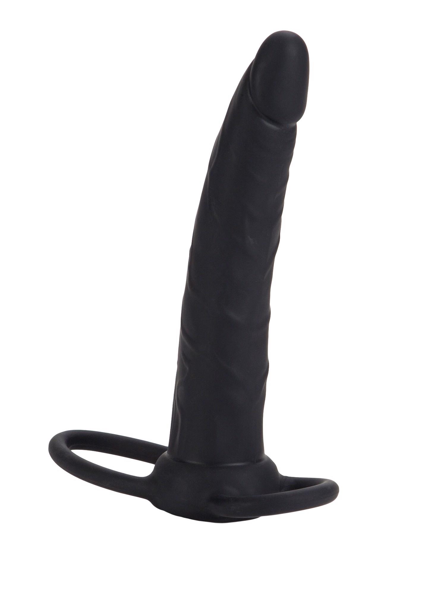 Silikoninis dvigubas dildo „Dual Penetrator“ (juodas)