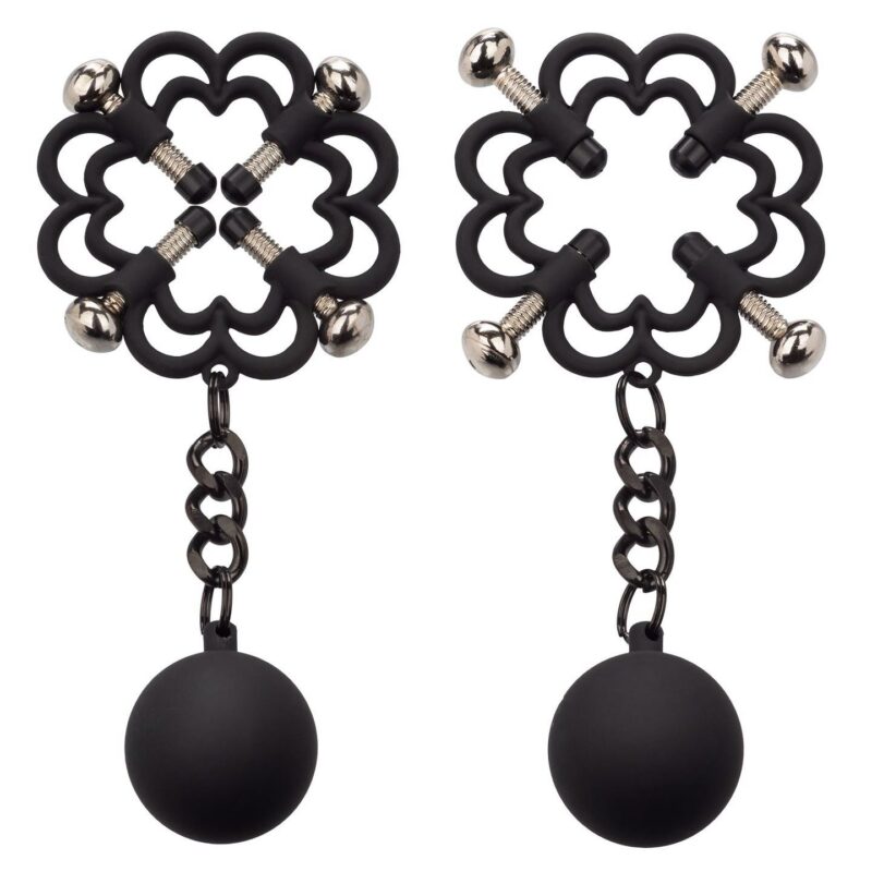 Metalinis spenelių spaustukas su svarmenimis