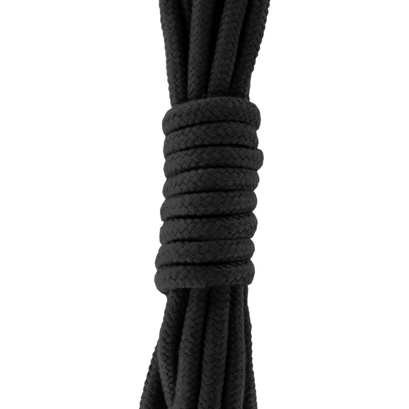 Minkšta bondage virvė „Bondage Rope“ (3 m, juoda)