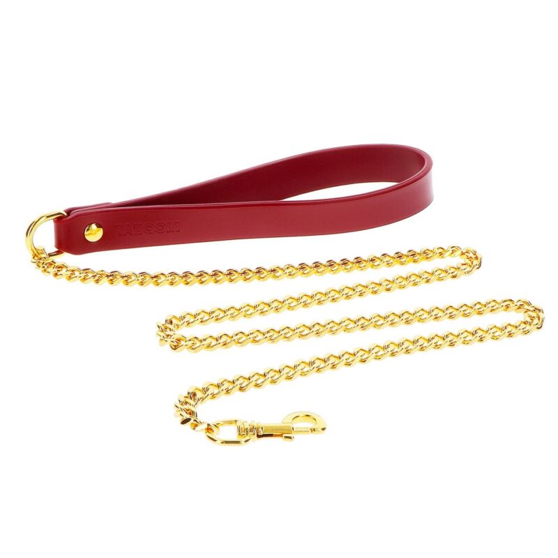 Passion Chain Leash – raudonas grandinės pavadėlis