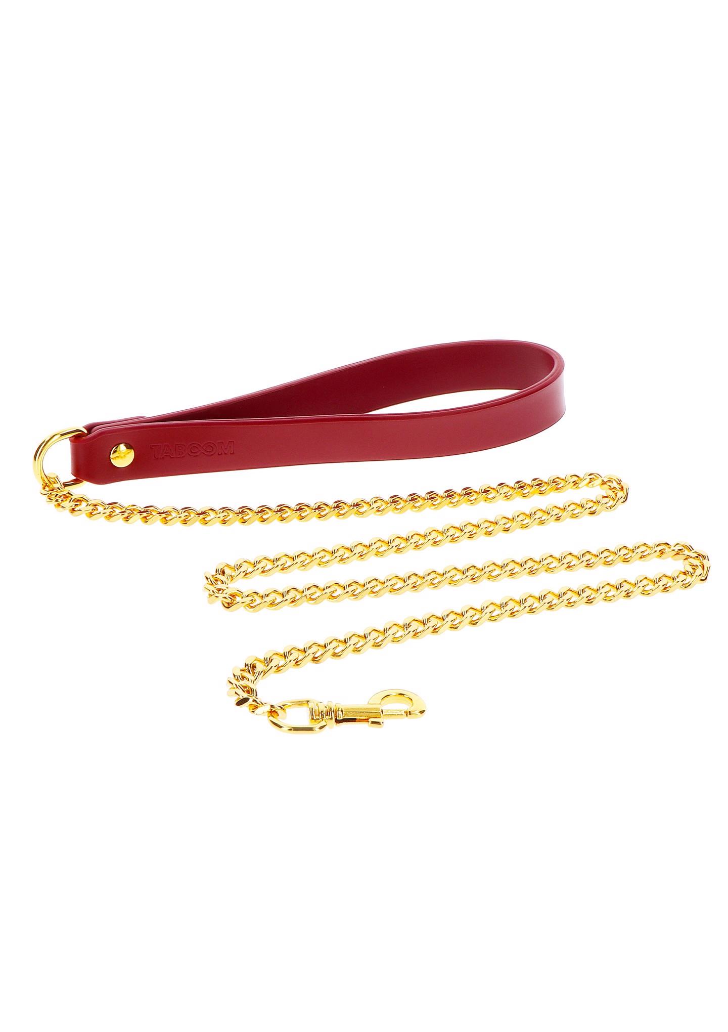 Passion Chain Leash – raudonas grandinės pavadėlis