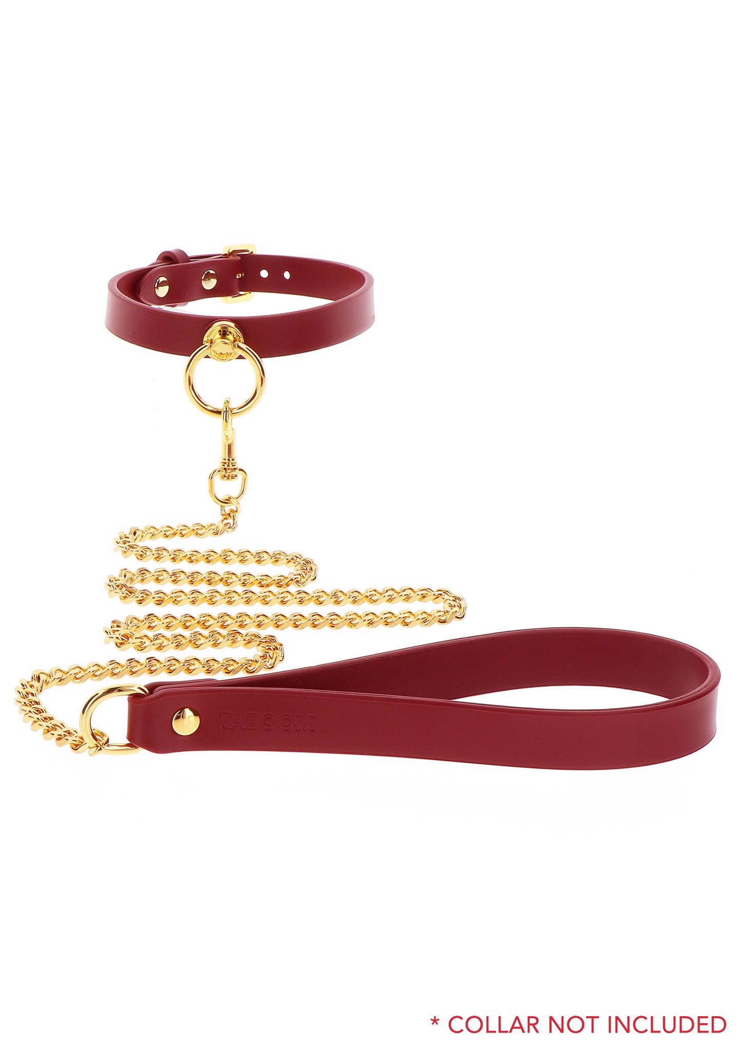 Passion Chain Leash – raudonas grandinės pavadėlis - Image 4