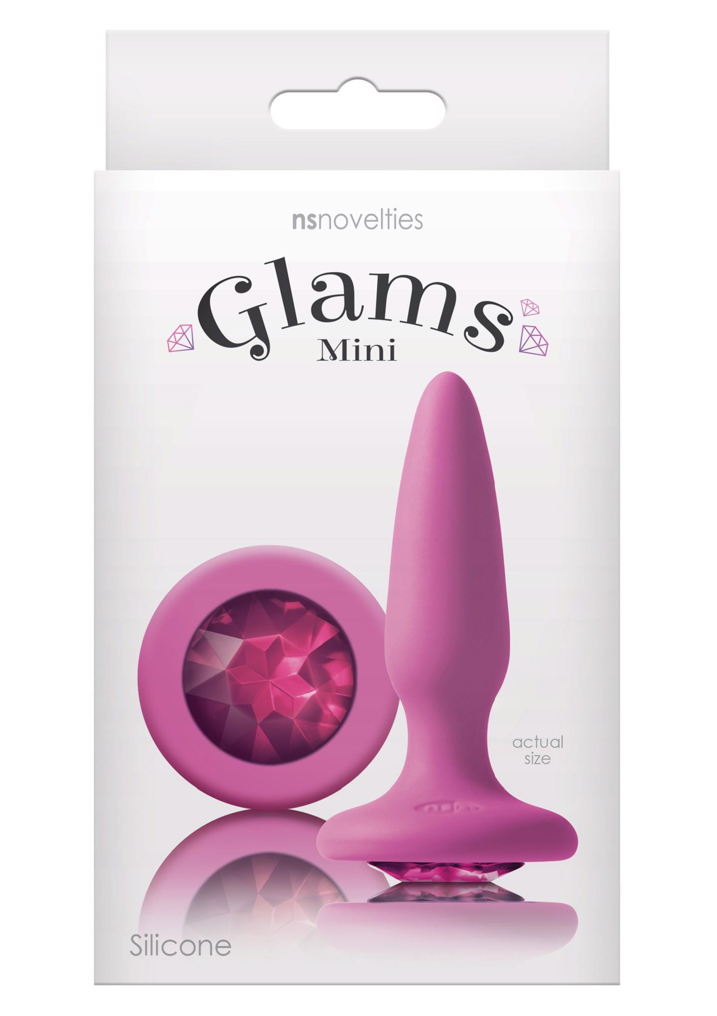 Analinis kamštis su rožiniu kristalu „Glams Mini“ - Image 2