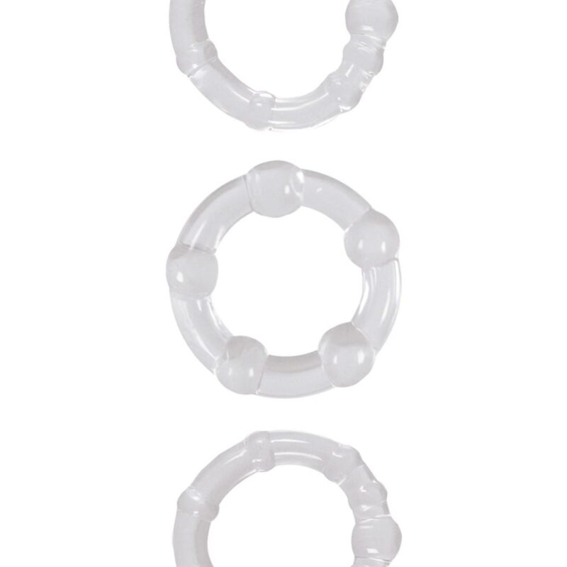 Erekcijos žiedų rinkinys „Stamina Rings“ (3 vnt.)