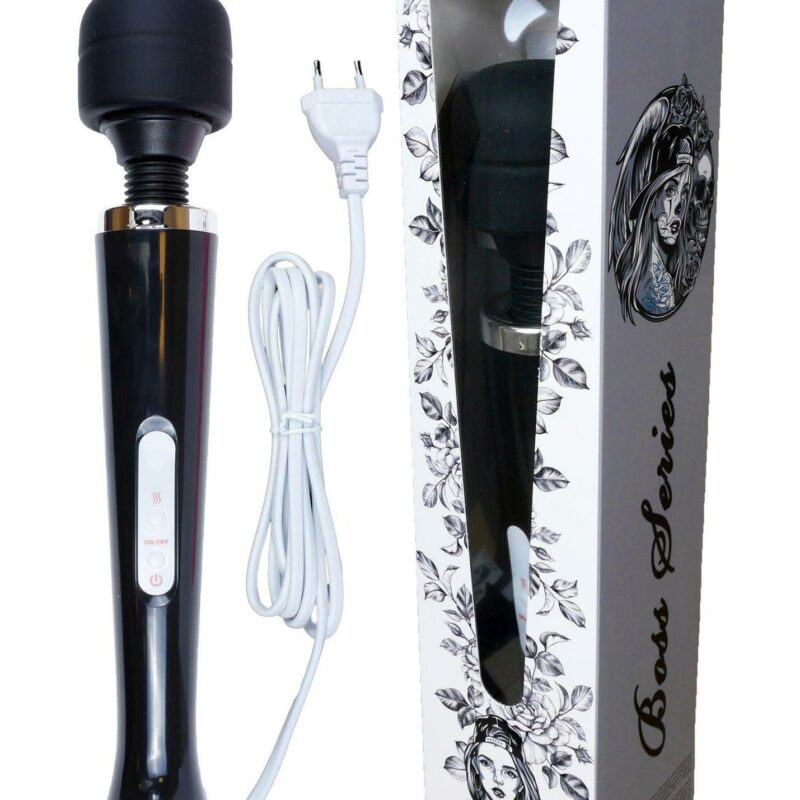 Magic Massager Wand – galingas vibromasažuoklis (juodas, su laidu)