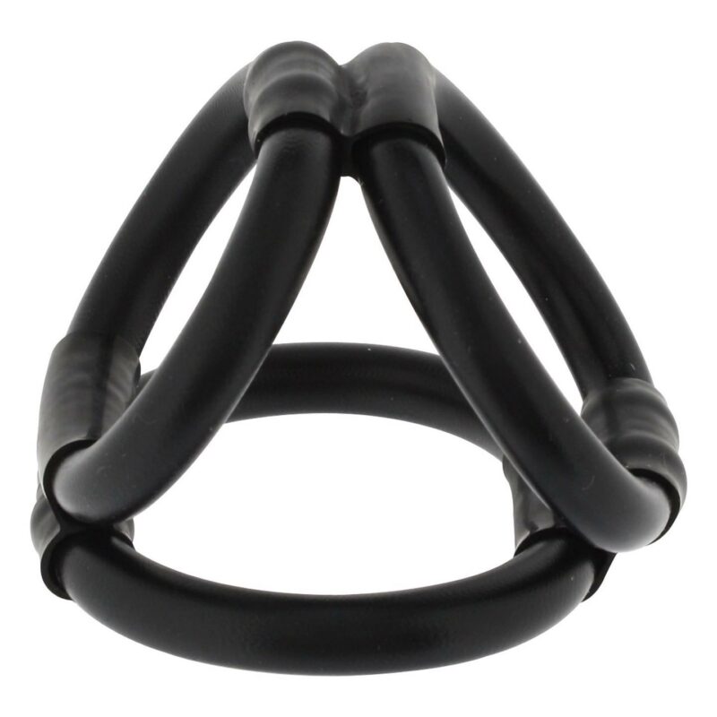 Tri Ring Cock Cage Black