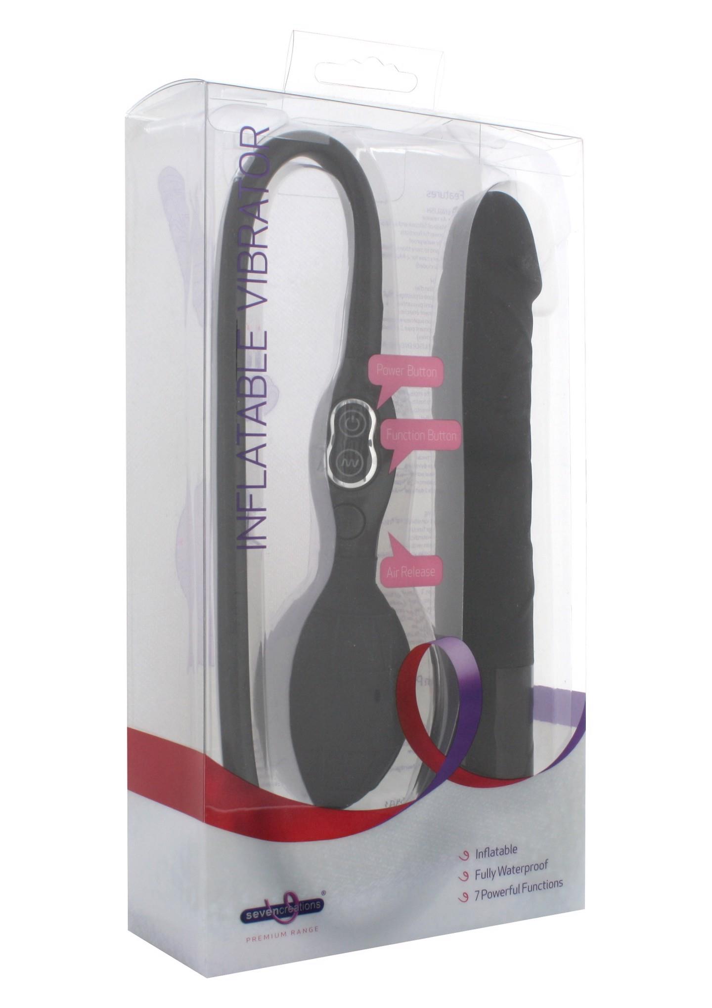 Inflatable Vibrator – pripučiamas vibratorius (juodas) - Image 2