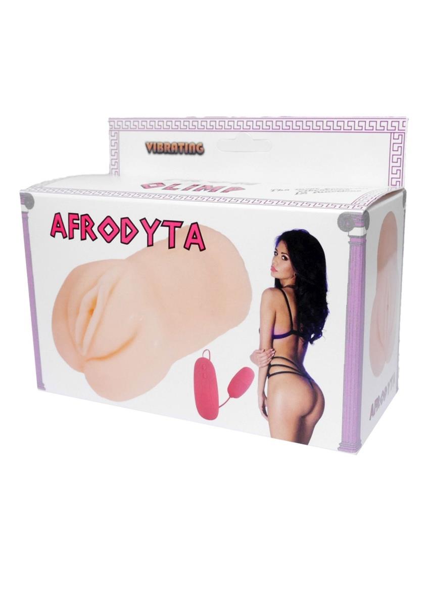 Masturbatorius-vagina Afroditė su vibracija (650g) - Image 5