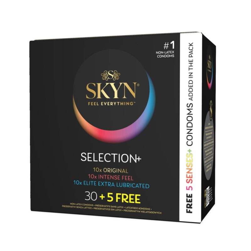 SKYN Selection+ įvairių prezervatyvų rinkinys (35 vnt.)