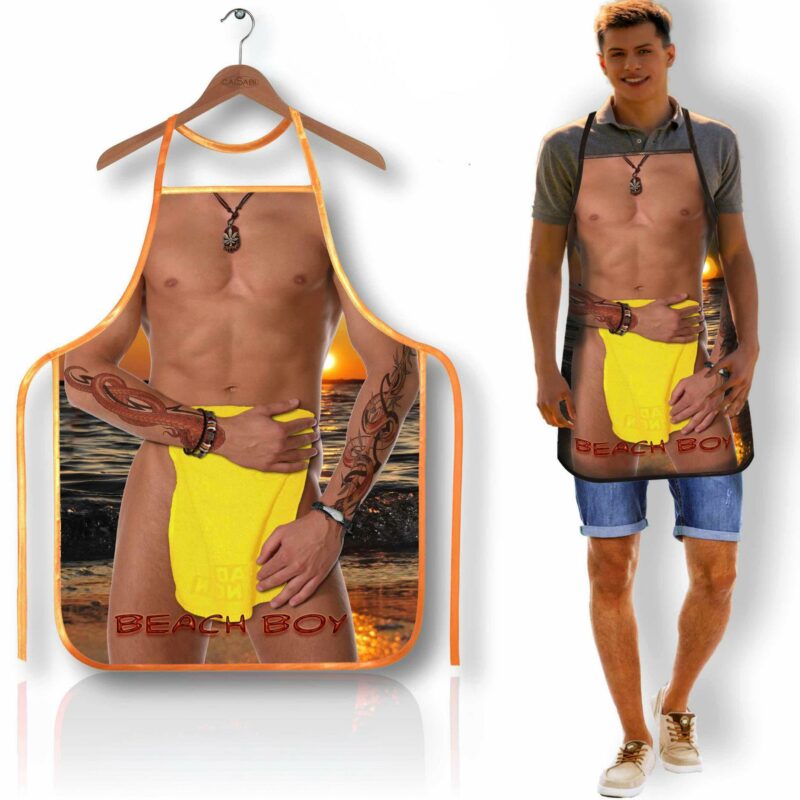 Gundanti vakarėlio prijuostė – „Paplūdimio vaikinas“