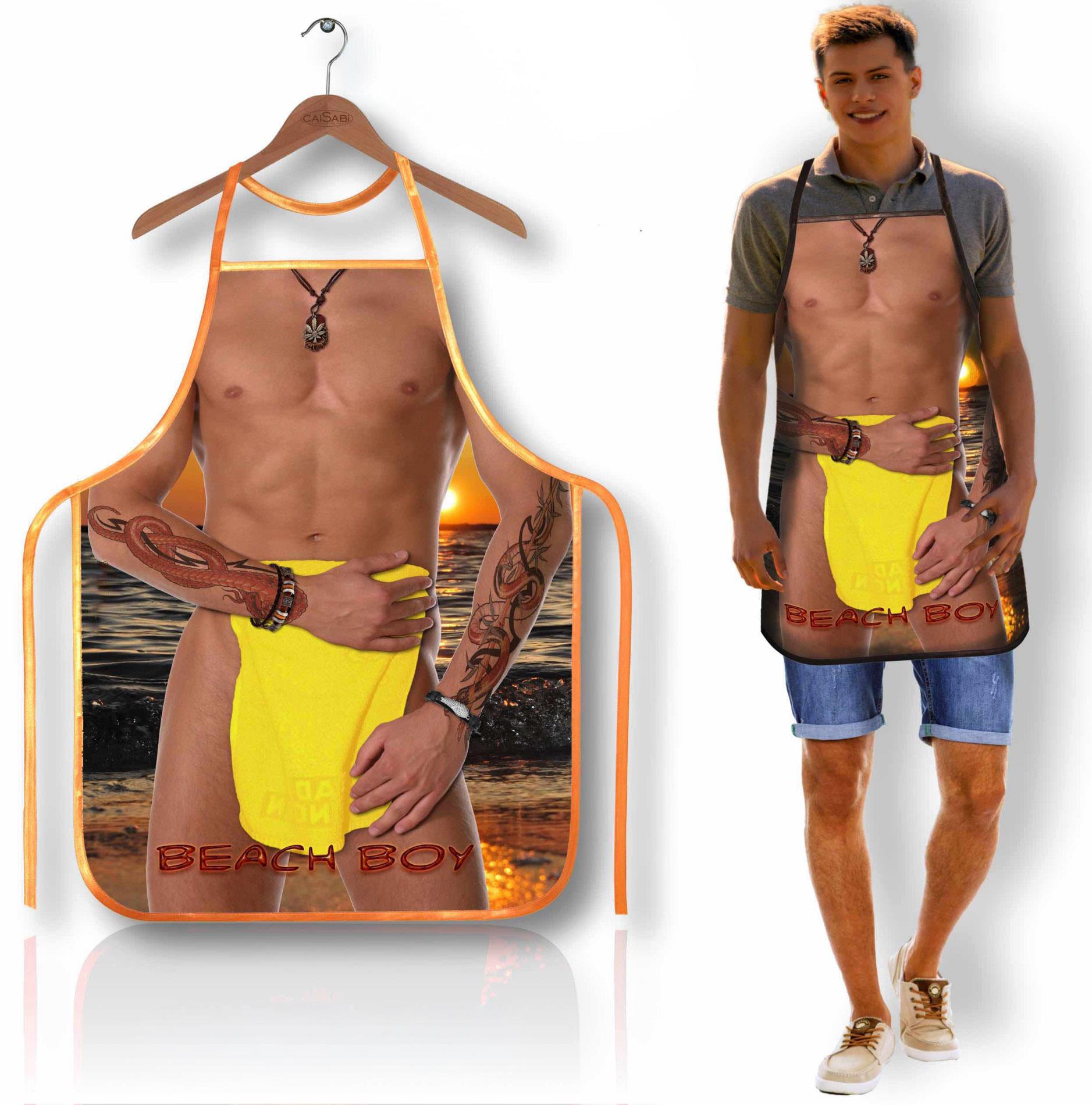 Gundanti vakarėlio prijuostė – „Paplūdimio vaikinas“