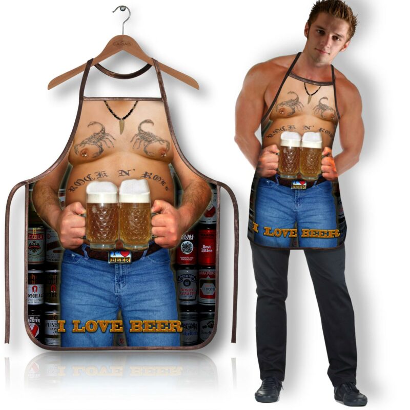 Gundanti prijuostė – dizainas „123LB I Love Beer“