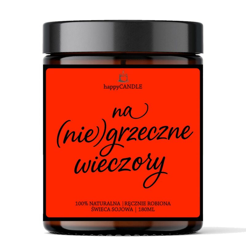 Aromatinga sojų vaško žvakė – „NA NIEGRZECZNE WIECZORY“