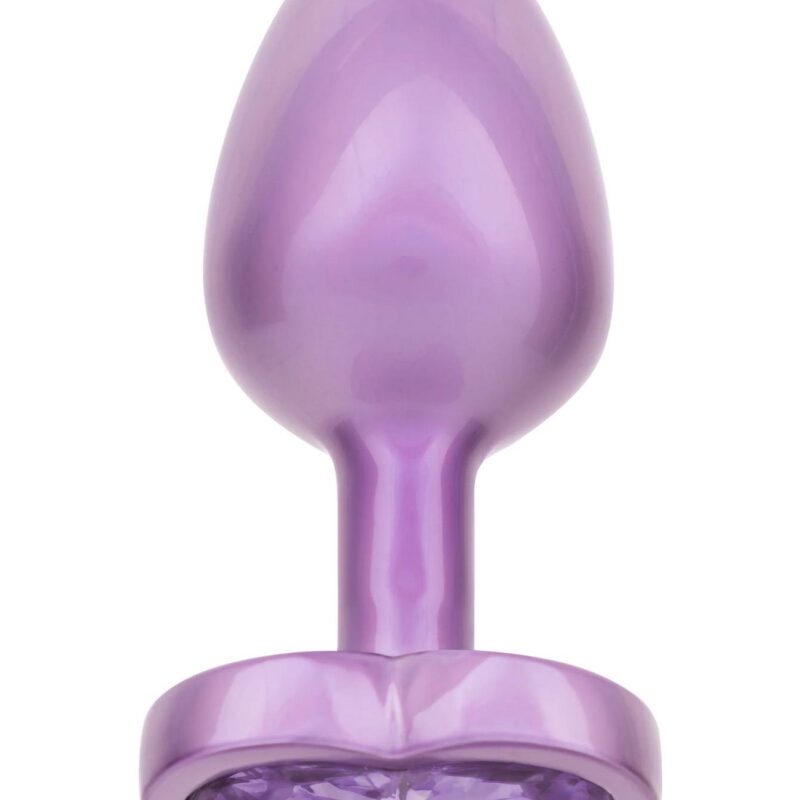 Diamond Heart – analinis kamštis su purpurine širdele