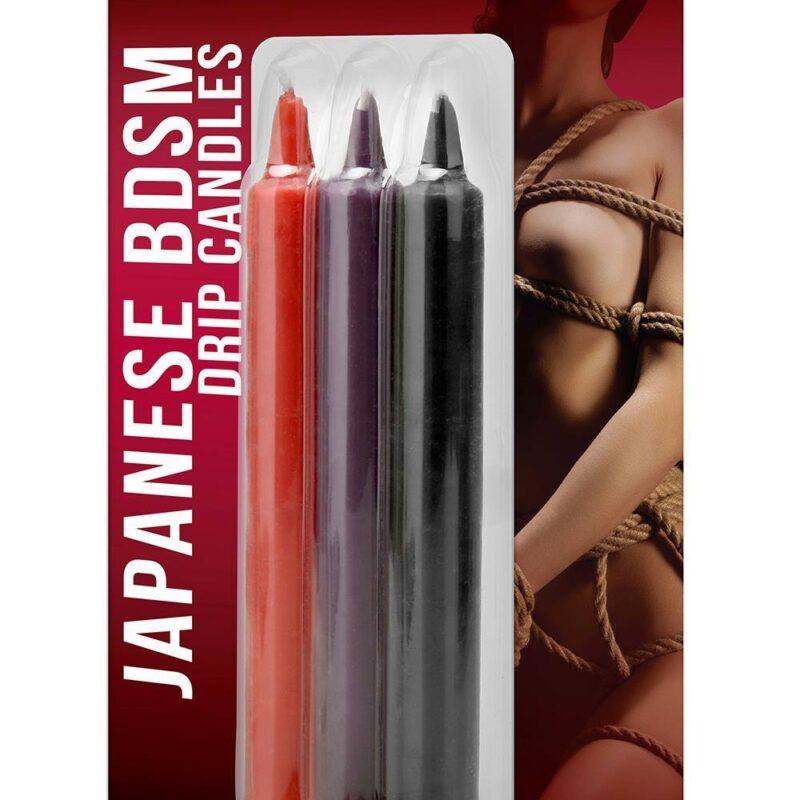 Whipsmart – japoniškos vaško žvakės (3 vnt., raudonos)