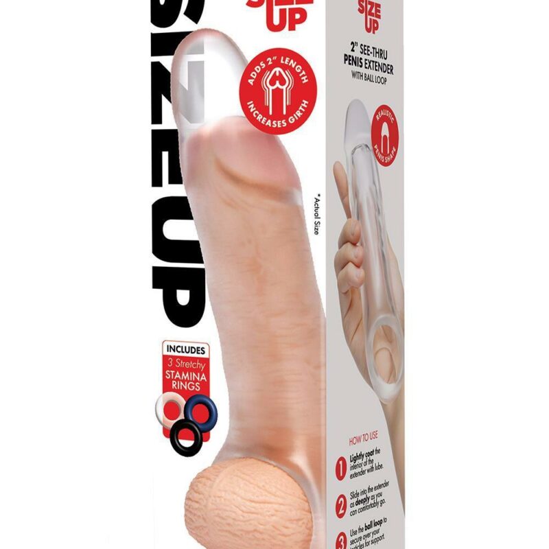 Size Up – skaidrus varpos ilgininkas su kilpa (Girthy)