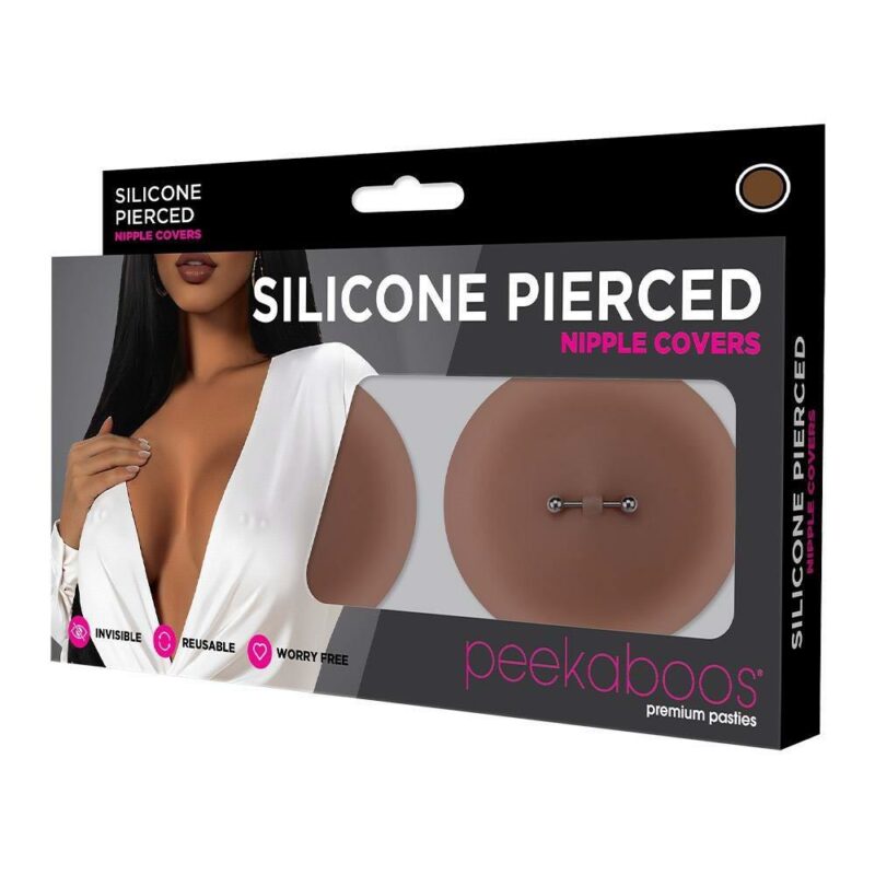 Peekaboos – spenelių lipdukai su auskarų imitacija (rudi)