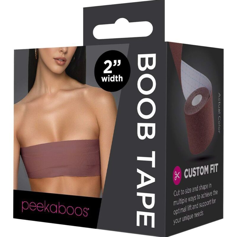 Peekaboos Boob Tape – elastinė juosta krūtinei (ruda, 4.5 m)