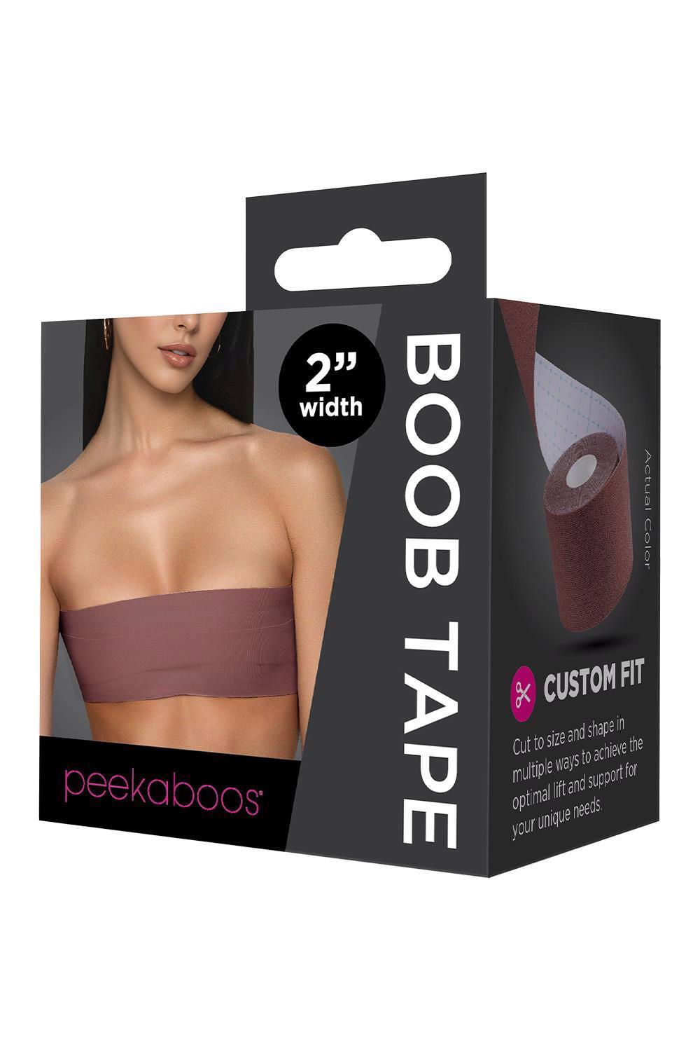 Peekaboos Boob Tape – elastinė juosta krūtinei (ruda, 4.5 m)