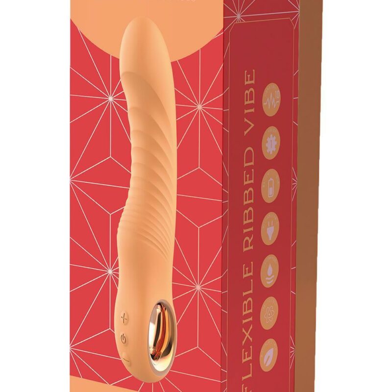 Glam Flexible Ribbed – lankstus briaunotas vibratorius