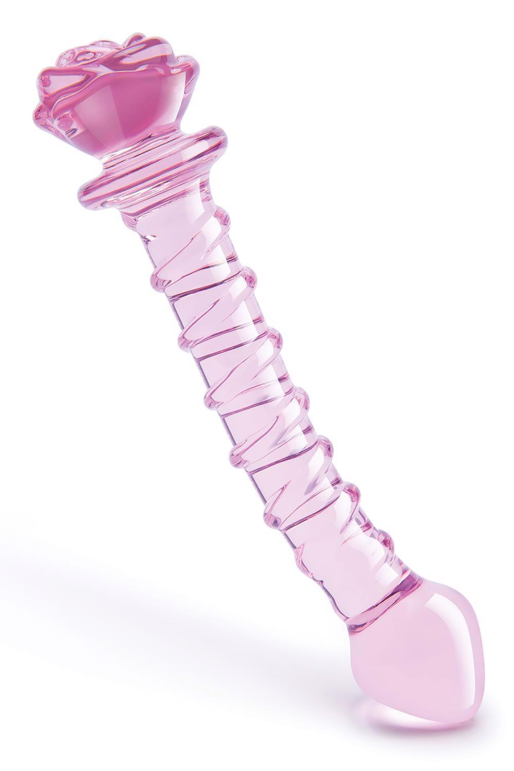 Glaze Rosebud – rankų darbo stiklinis dildo - Image 3