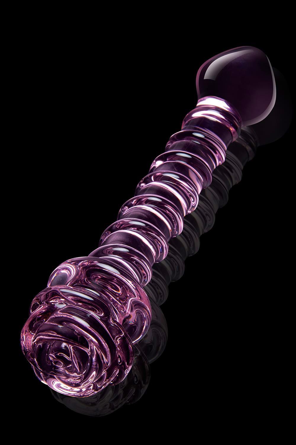 Glaze Rosebud – rankų darbo stiklinis dildo - Image 5
