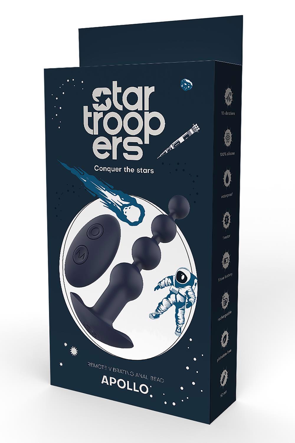 Star Trooper Apollo Remote Vibrating Anal Bead