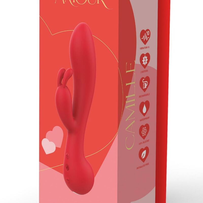 Amour Camille – prabangus triušio tipo vibratorius