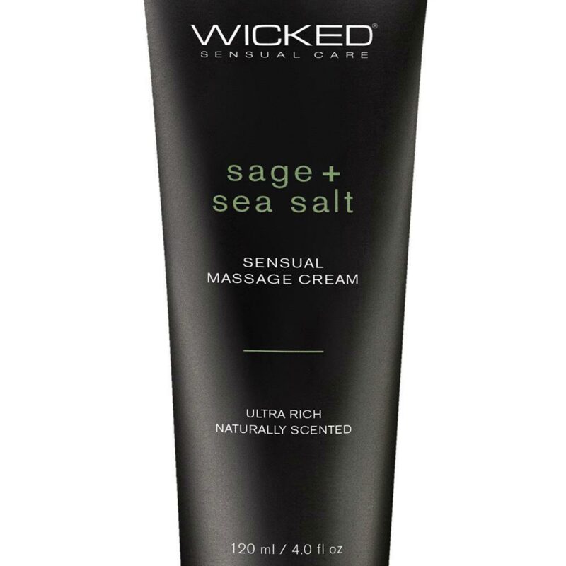 Wicked Sensual – masažo kremas (šalavijų ir jūros druskos, 120 ml)