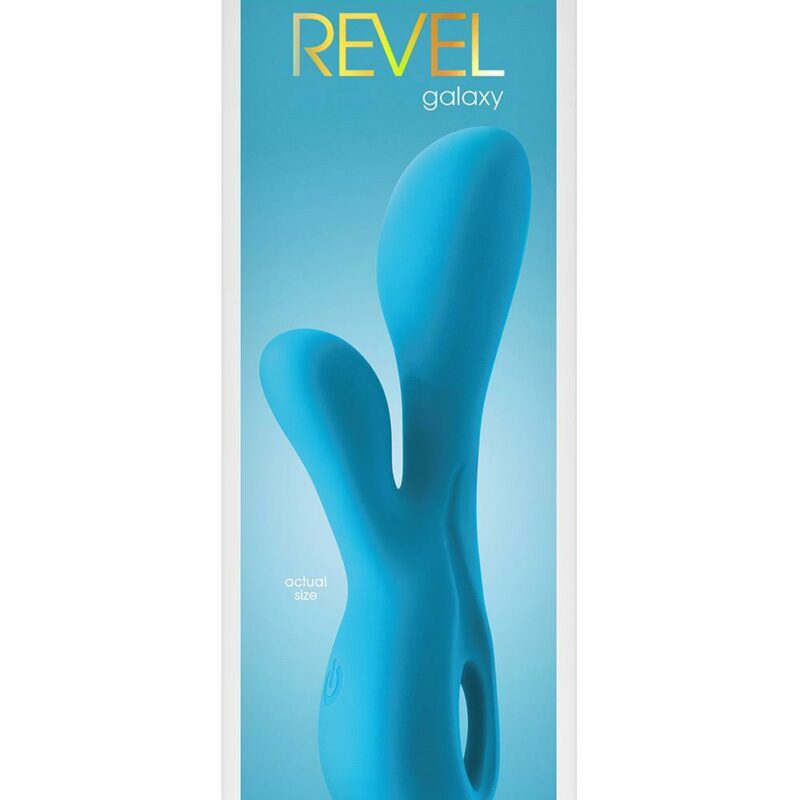Revel Galaxy – prabangus dvigubas vibratorius (mėlynas)