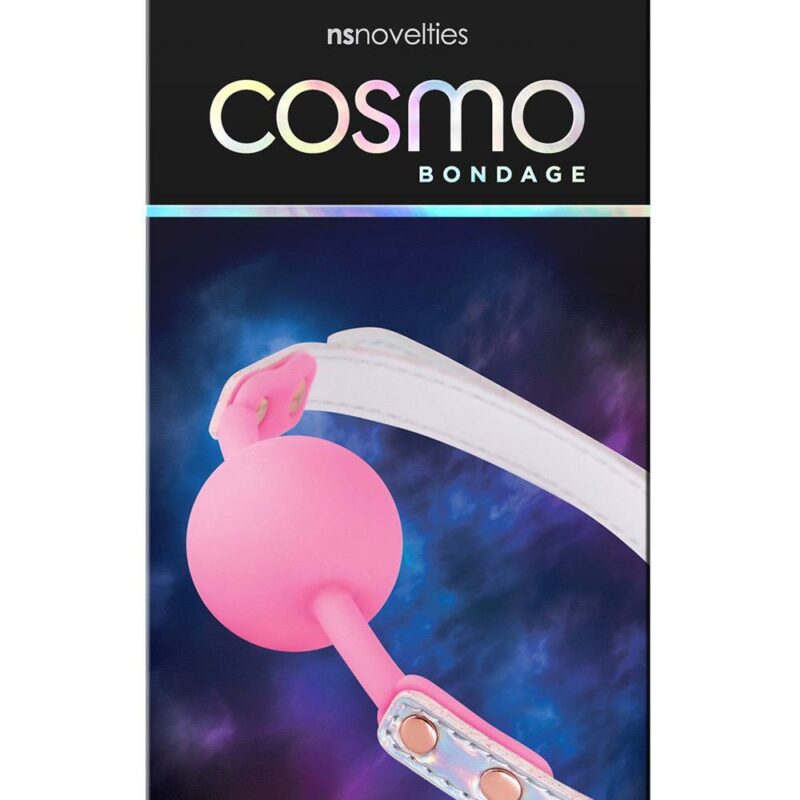 Cosmo Bondage – vaivorykštinis burnos kamštis