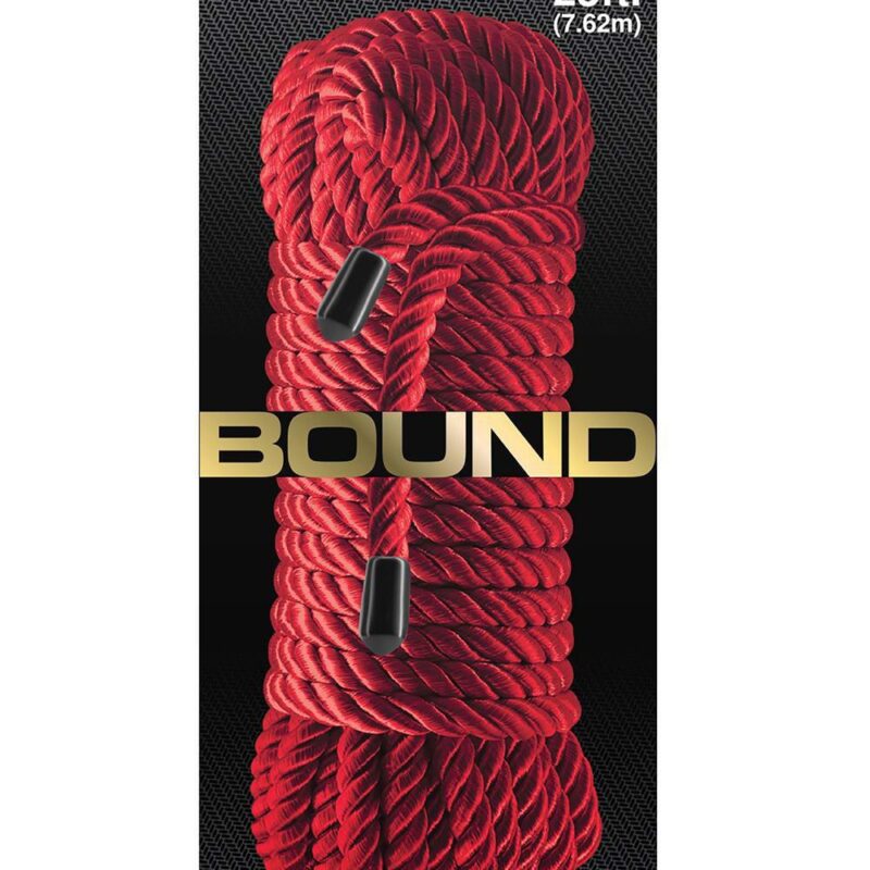 Bound Rope – minkšta bondage virvė (raudona)
